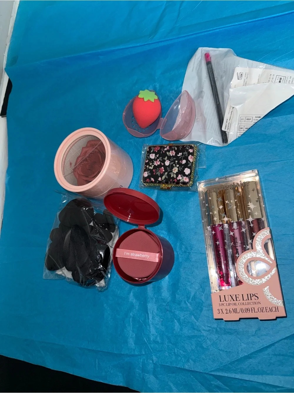Assorted Party Beauty Accessories - Black & Pink Set
